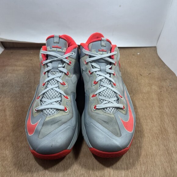 Nike LeBron 11 Low Base Grey Laser Crimson (No Box) Men Size 10 Basketball Shoes main image 10